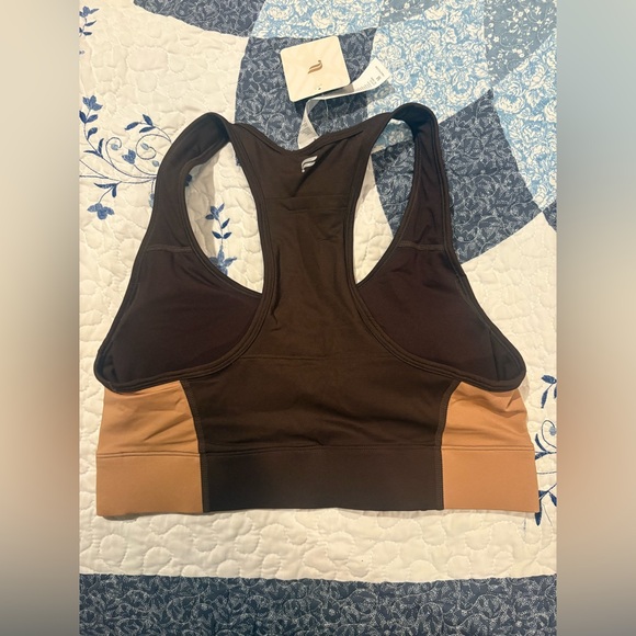 Fabletics Brown and Tan Sports Bra NWT - Picture 5 of 7